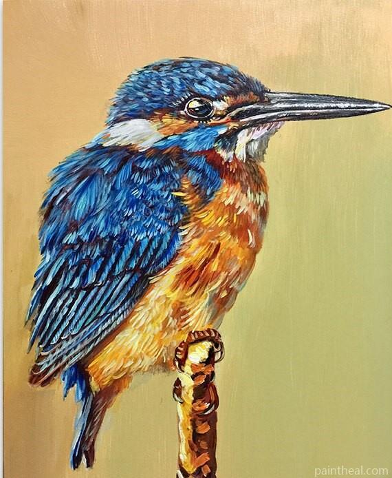 Bird with a long mouth Birds Painting by Numbers kits.jpg