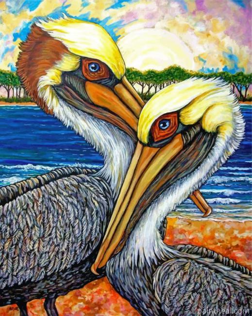 Pelican Birds Art Painting by Numbers kits.jpg