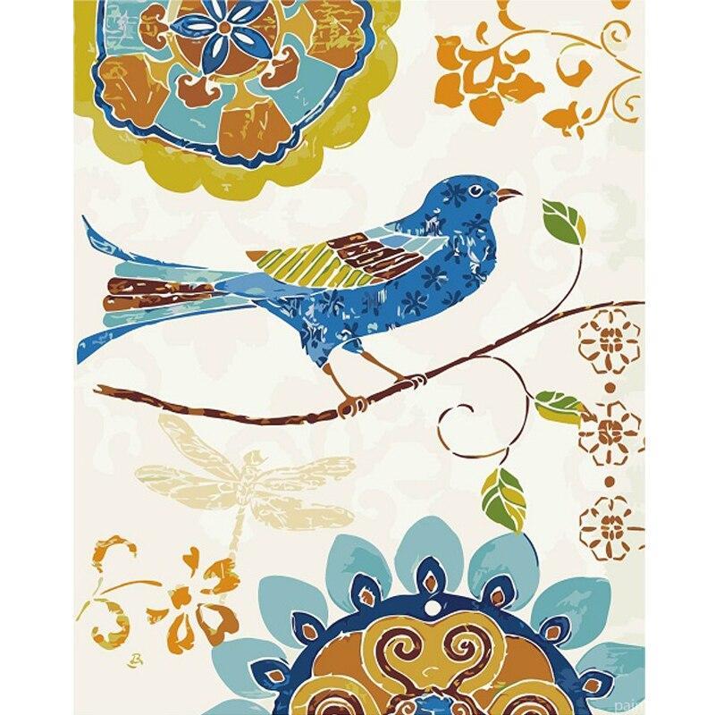 Blue Pigeon Birds Painting by Numbers kits.jpg