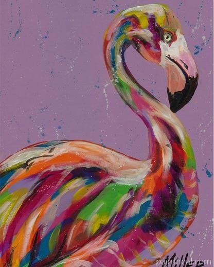 Flamingo Splendor Birds Painting By Numbers Kits