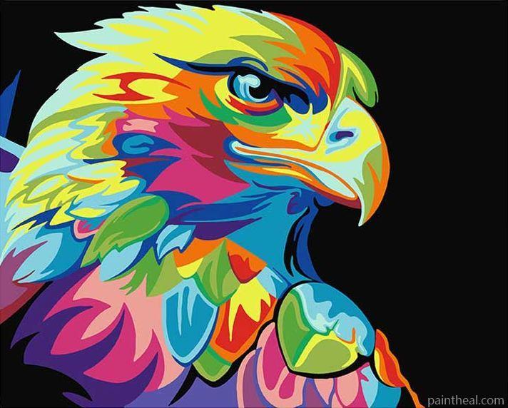 Abstract Eagle DIY Painting By Numbers Kits