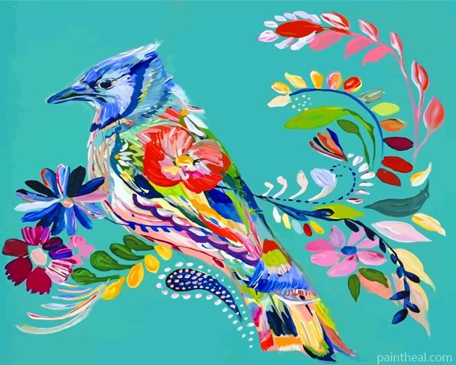 Colorful Bird Painting By Numbers Kits