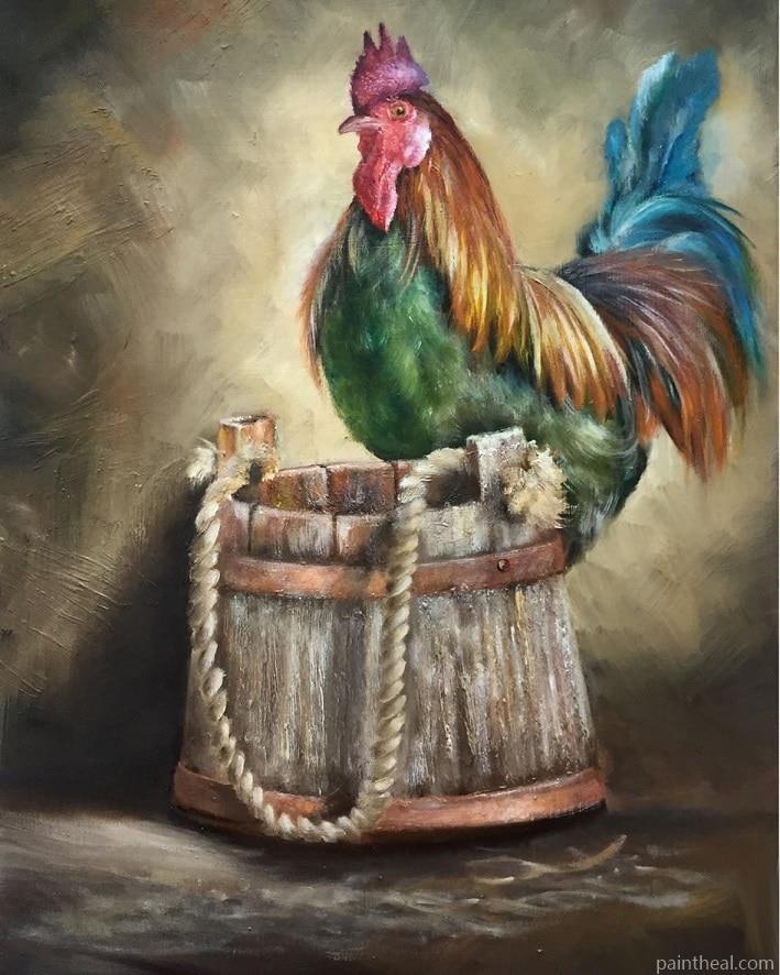 Rooster Clipart Birds Painting By Numbers Kits