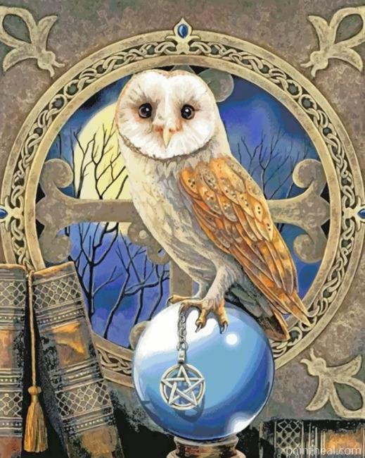 Gothic Owl Painting By Numbers Kits