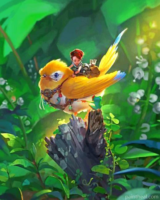 Fairy And Bird Painting By Numbers Kits