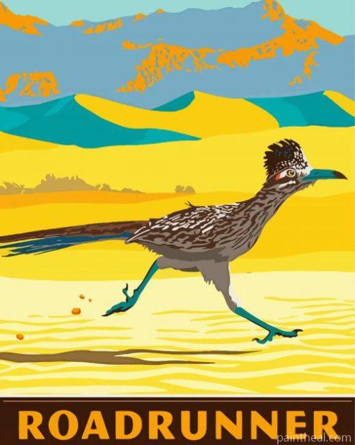 Roadrunner Illustration Painting By Numbers Kits