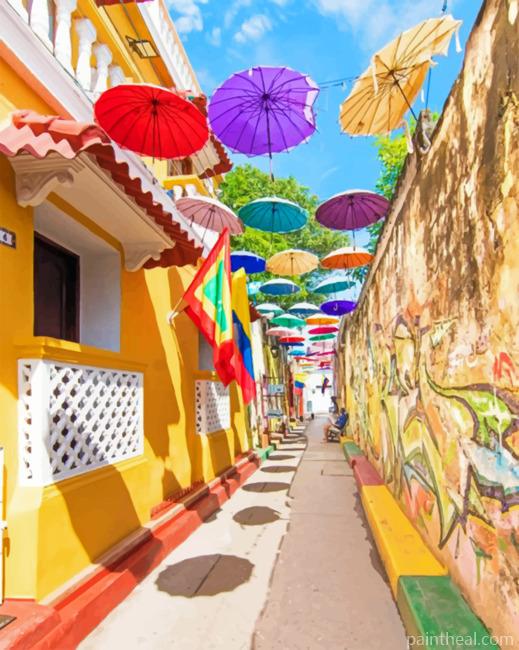 Colombia Street Painting By Numbers Kits