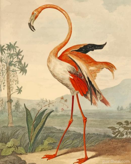 Flamingo Bird Painting By Numbers Kits