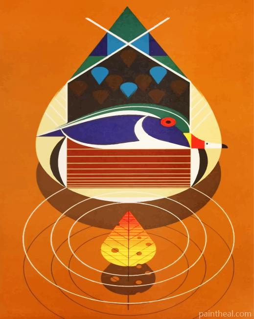 Abstract Art Charley Harper Painting By Numbers Kits