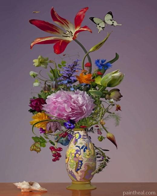 Vintage Ginger Jar Vase Painting By Numbers Kits