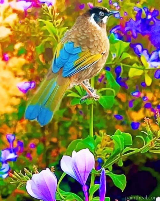 Beautiful Bird And Flowers Painting By Numbers Kits