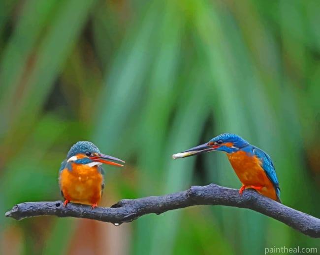 Two Birds On A Branch Painting By Numbers Kits