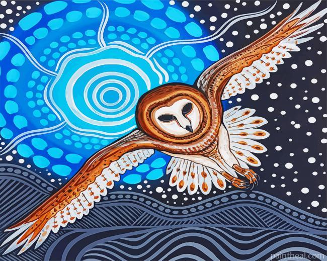 Aboriginal Owl Painting By Numbers Kits