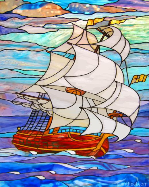 Aesthetic Ship Painting By Numbers Kits