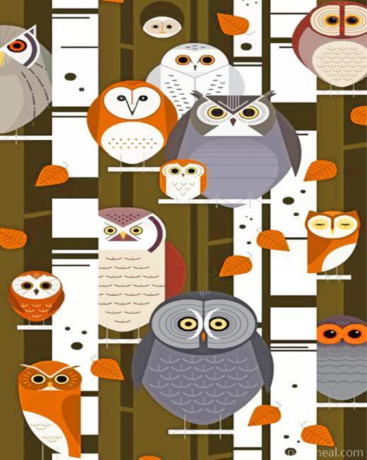 Owl Scharley Harper Painting By Numbers Kits