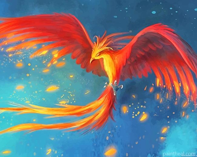 Phoenix Bird Mythology Painting By Numbers Kits
