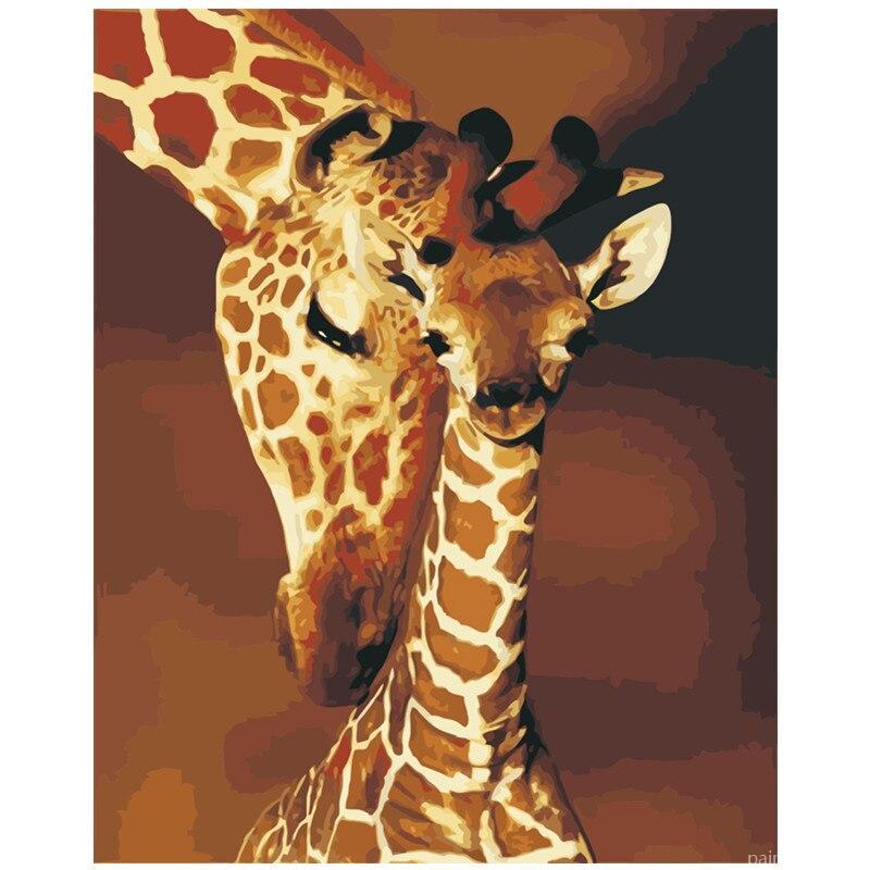 Giraffes Love Painting By Numbers Kits