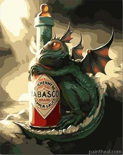 Baby Dragon Painting By Numbers Kits