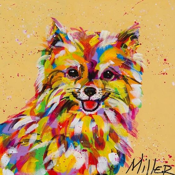 Colorful Pomeranian Painting By Numbers Kits