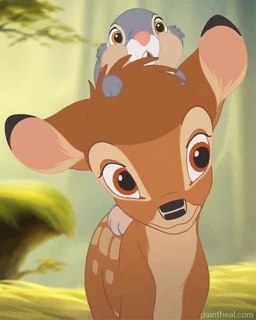 Disney Deer and Rabbit Painting By Numbers Kits