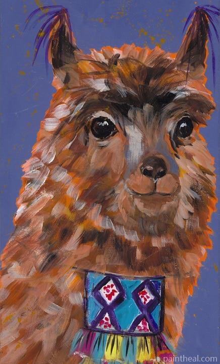 Llama Art Painting By Numbers Kits