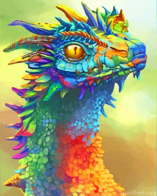 Colorful Dragon Painting By Numbers Kits