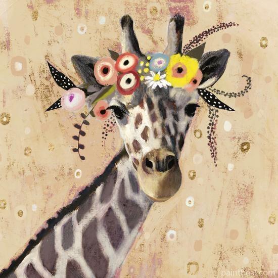Klimt Giraffe Painting By Numbers Kits