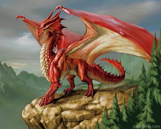 Red Dragon Painting By Numbers Kits