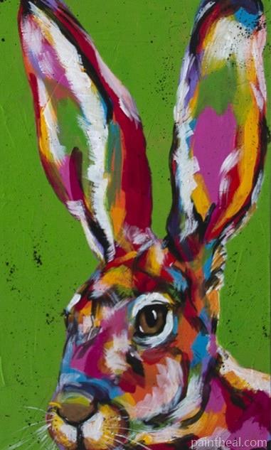 Colorful Rabbit Painting By Numbers Kits