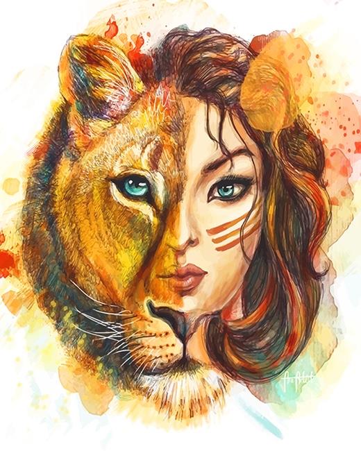 Leo Woman Art Painting By Numbers Kits