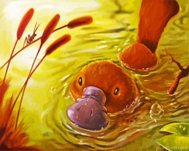 Brown Platypus Painting By Numbers Kits