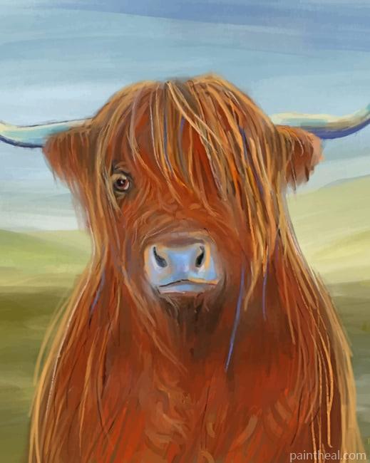 Scottish Highland Cow Painting By Numbers Kits