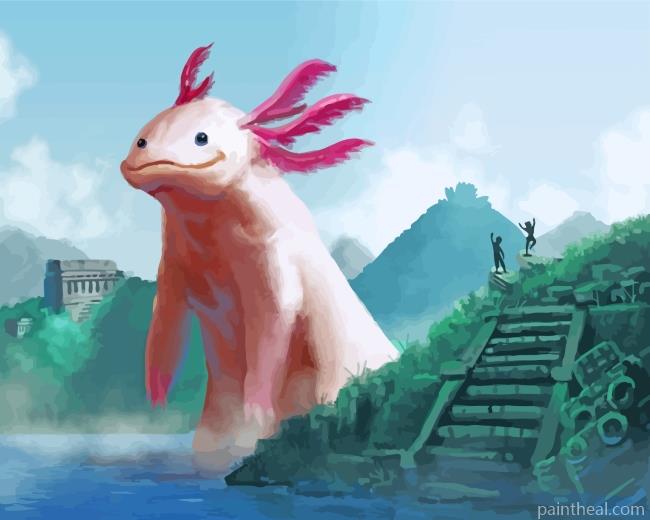 Giant Axolot Painting By Numbers Kits