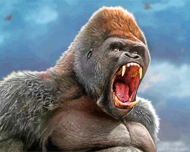 King Kong Monkey Painting By Numbers Kits