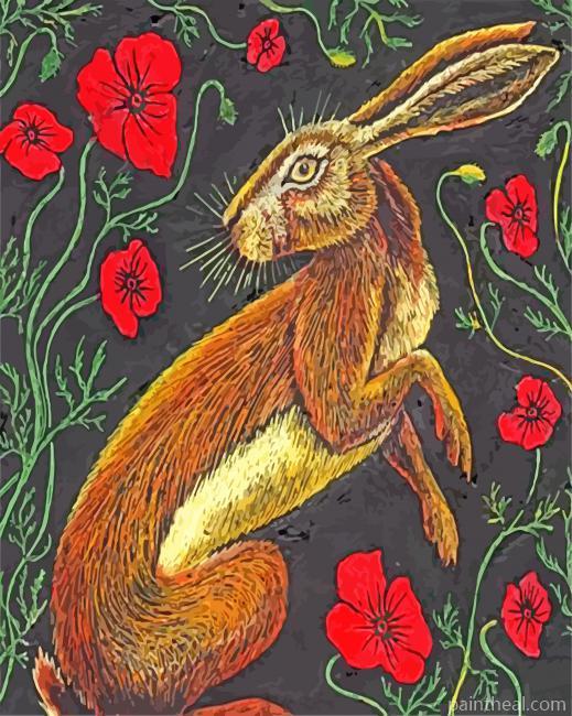 Brown Hare Painting By Numbers Kits