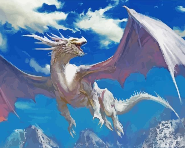 Fantasy Dragon Flying Painting By Numbers Kits