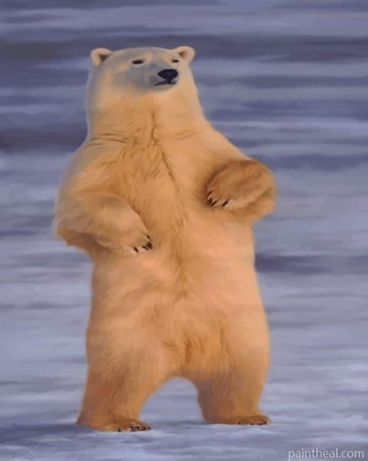 Polar Bear Painting By Numbers Kits