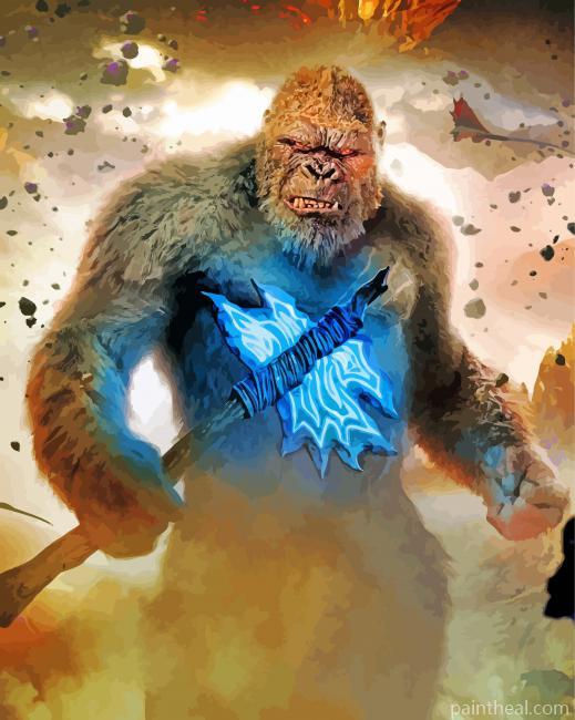 King Kong Illustration Painting By Numbers Kits