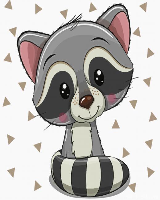 Adorable Raccoon Painting By Numbers Kits