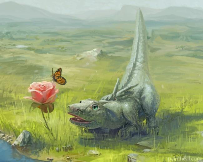 Nature Life Dinosaurs Painting By Numbers Kits