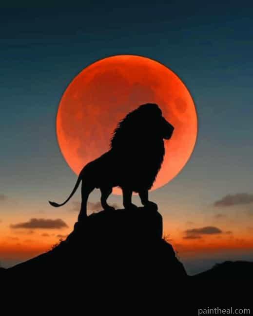 Lion Sunset Painting By Numbers Kits