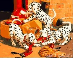 Dalmatian Dogs Painting By Numbers Kits