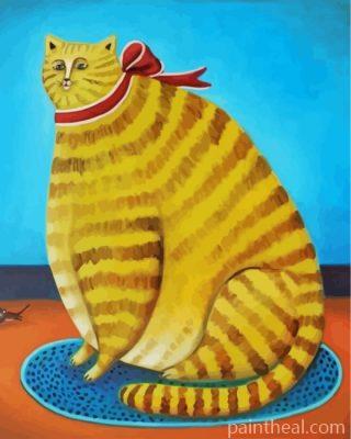 Yellow Fat Cat Painting By Numbers Kits