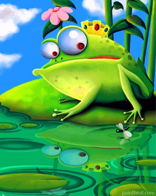 King Frog Painting By Numbers Kits