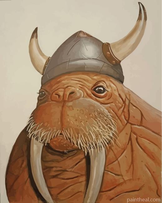 Walrus Viking Painting By Numbers Kits