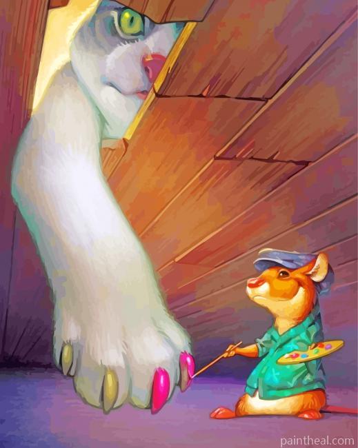 Naughty Mouse Painting By Numbers Kits