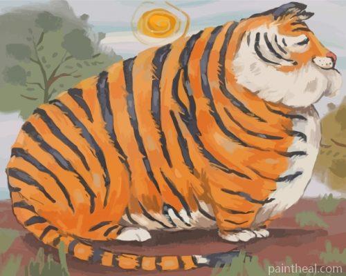 Fat Bengal Tiger Painting By Numbers Kits