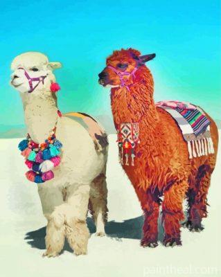 Two Llamas Painting By Numbers Kits