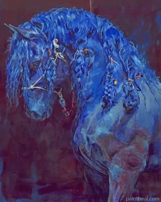 The Blue Horse Painting By Numbers Kits