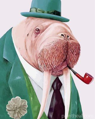 Classy Walrus Painting By Numbers Kits